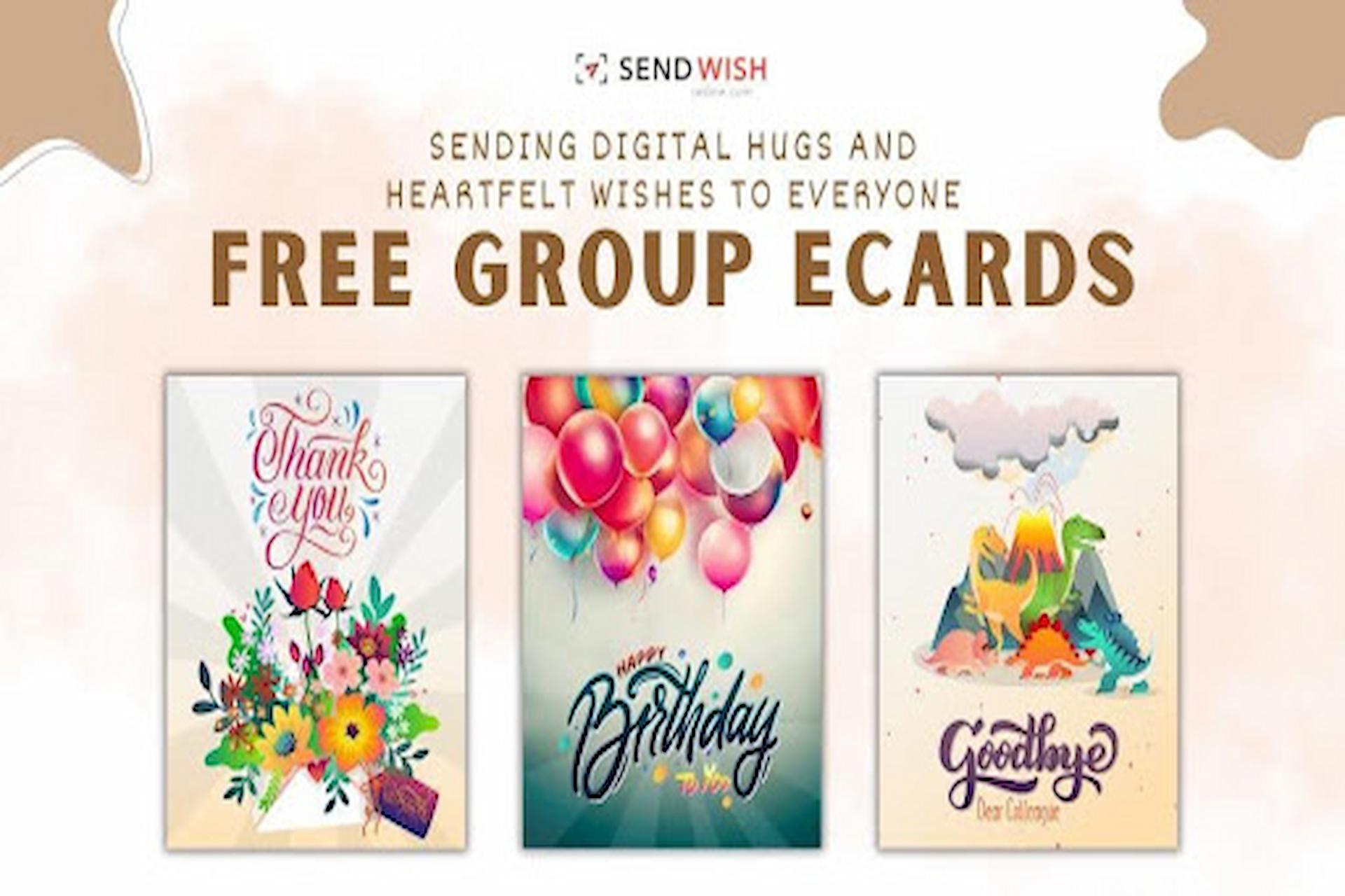 Free Group eCards for Events on the World Wide Web